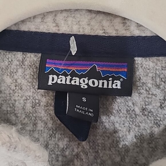 PATAGONIA Women's Woolyester Fleece Pullover 1/4 Zip Recycled Wool Sweater, S - Picture 4 of 6